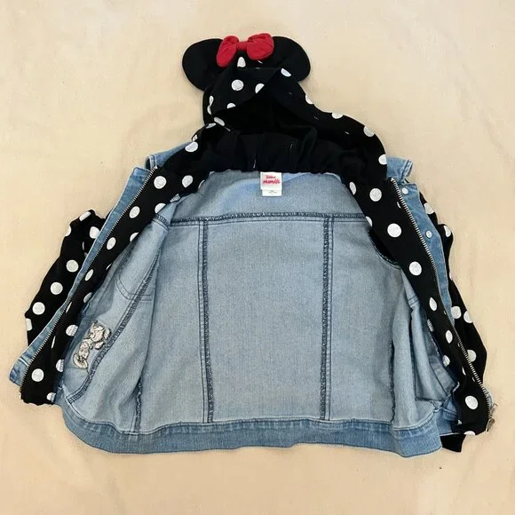 Minnie Mouse Denim Jacket - Size 6 - Picture 3 of 4